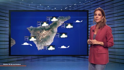 La previsión del tiempo en Canarias para el 26 de noviembre de 2024, en Atlántico Televisión.