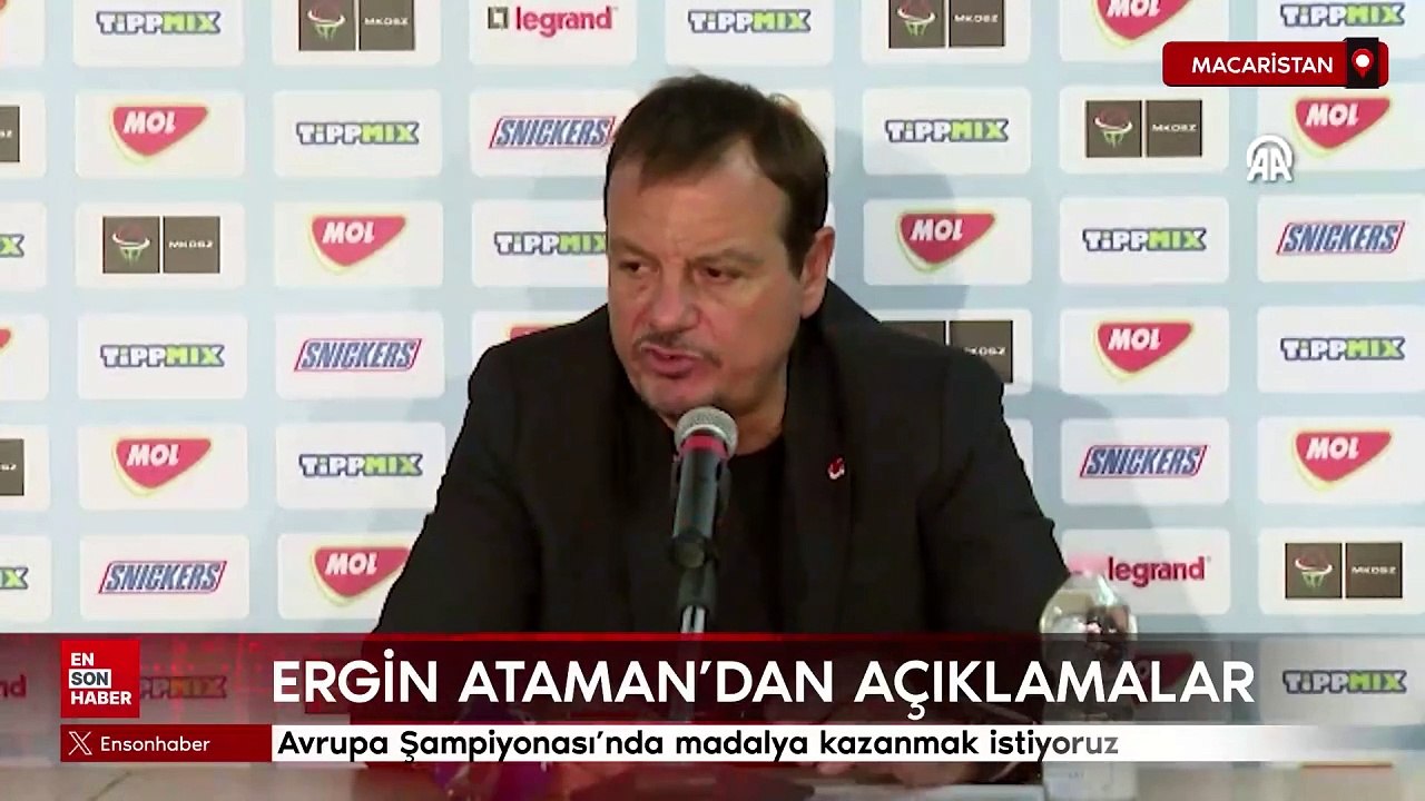 Ergin Ataman: Avrupa Şampiyonası'nda madalya kazanmak istiyoruz