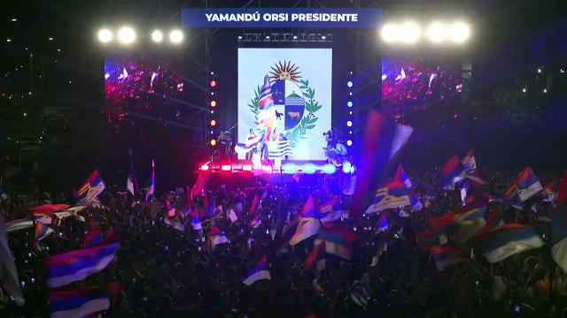 Uruguayos reaccionan tras elección de Yamandú Orsi como presidente