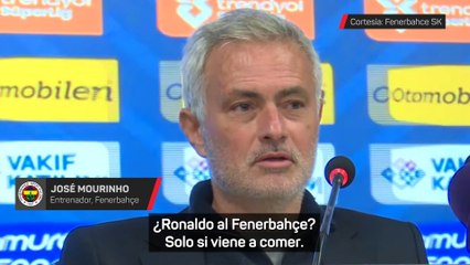 Mourinho bromea sobre Cristiano y el rumor de un fichaje por el Fenerbahçe