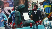 Homenaje del Napoli a Maradona