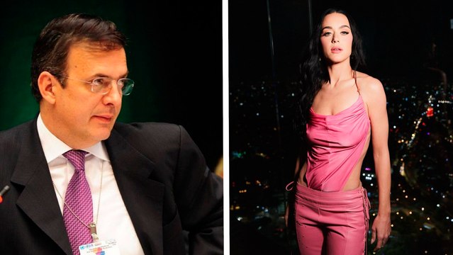 Marcelo Ebrard presume en Instagram la visita de Katy Perry a la Secretaría de Economía