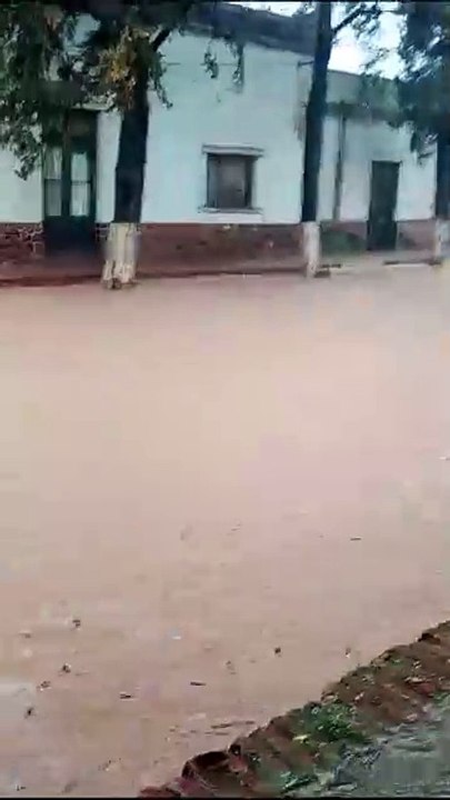 Las calles de La Viña, inundadas