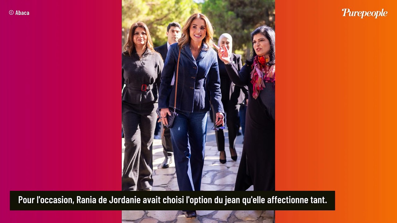La reine Rania de Jordanie en jean : sa belle-fille Rajwa, jeune maman, l'accompagne en toute complicité