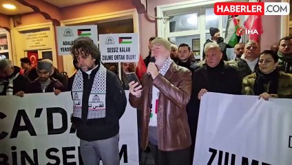 Sakarya'da Filistin İçin Destek Yürüyüşü Düzenlendi