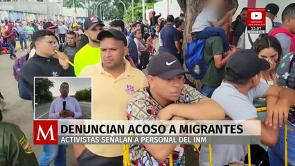 En Chiapas, caravana migrante denuncia hostigamiento por parte del INM