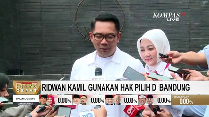 Gunakan Hak Pilih di Bandung, Ridwan Kamil: Tidak Kurangi Komitmen Bangun Jakarta | SERIAL PILKADA