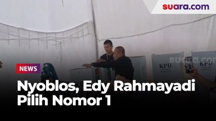 Nyoblos Didampingi Keluarga, Edy Rahmayadi Pilih Nomor 1