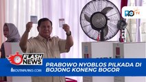 MOMEN SAAT PRABOWO NYOBLOS PILKADA DI DEKAT RUMAHNYA, SEMPATKAN SAPA WARTAWAN HINGGA TEMUI WARGA