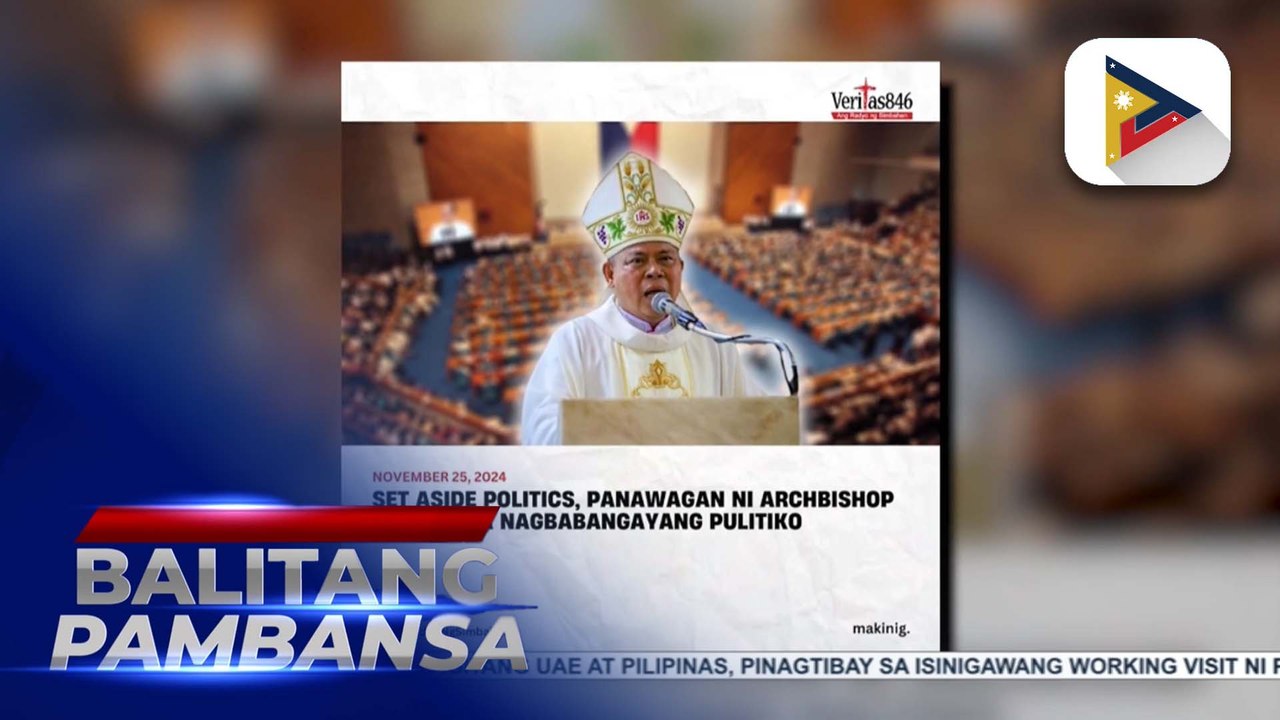 CBCP, hinikayat ang gov’t officials na isantabi ang bangayan sa politika at unahin ang kapakanan ng mga Pilipino