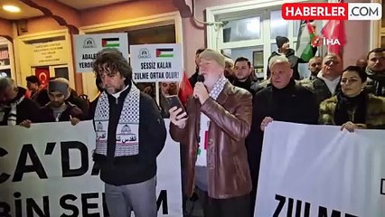 Sakarya'da Filistin İçin Destek Yürüyüşü Düzenlendi