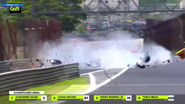 GT Series Brasil 2024 Interlagos 5 Race 2 Abdala Massive Crash