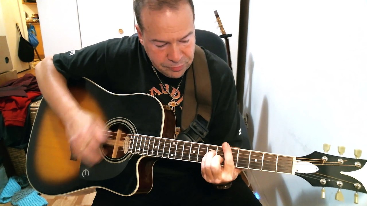 La guitare de Jimmy Page de 1968 dans "Babe, i'm gonna leave you". 1st part