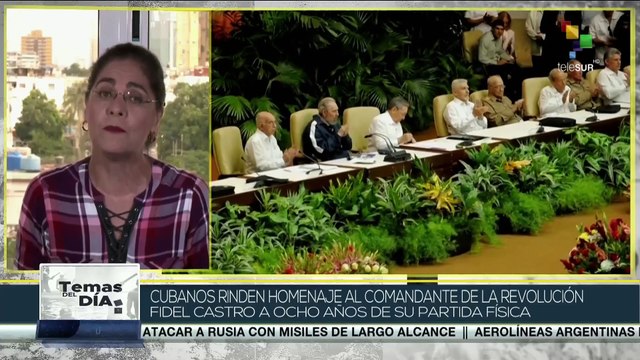 En Cuba el pueblo le rinde homenaje al líder eterno Fidel Castro