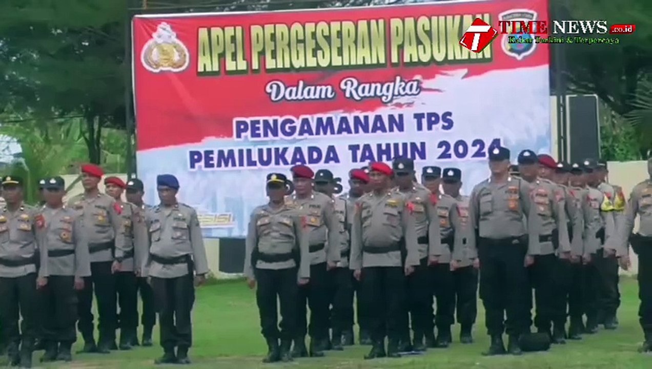 Sebanyak 321 Personil  Polres Serdang Bedagai Diterjunkan Untuk Pengamanan  Pemilukada 2024.