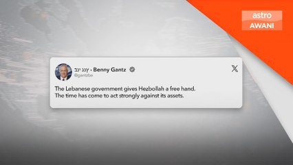 Gantz desak Netanyahu dedah perjanjian dengan Lubnan
