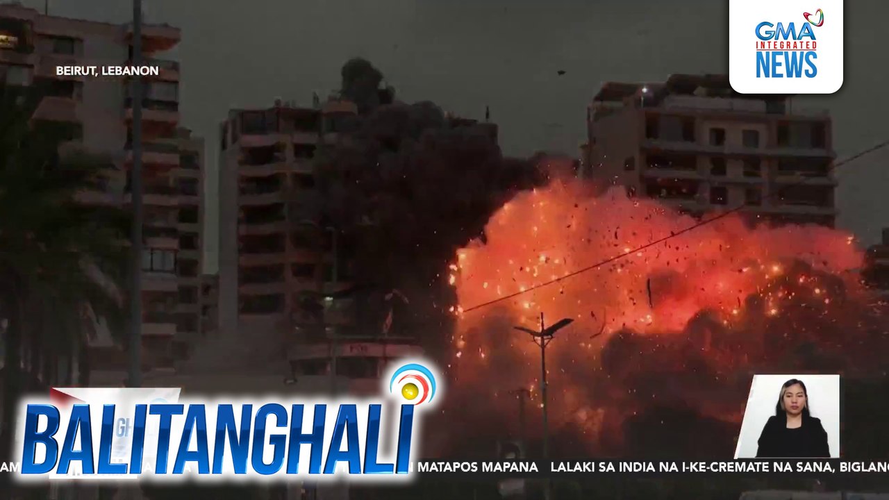 Pagsabog sa isang gusali dahil sa pag-atake ng Israel, nagdulot ng makapal na usok | Balitanghali