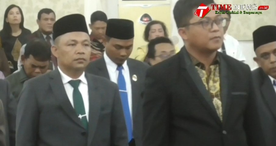 DPRD Sergai Gelar Sidang Paripurna Pengucapan Sumpah Janji Pimpinan DPRD Sergai Periode 2024-2029.