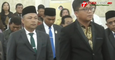 DPRD Sergai Gelar Sidang Paripurna Pengucapan Sumpah Janji Pimpinan DPRD Sergai Periode 2024-2029.