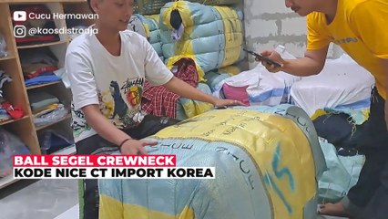 BUKA BALL SEGEL CREWNECK THRIFTING KODE NICE CT IMPORT KOREA