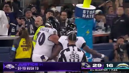 Justice Hill BREAKS FREE for 51-YARD RAVENS TD  | ravens #ravens