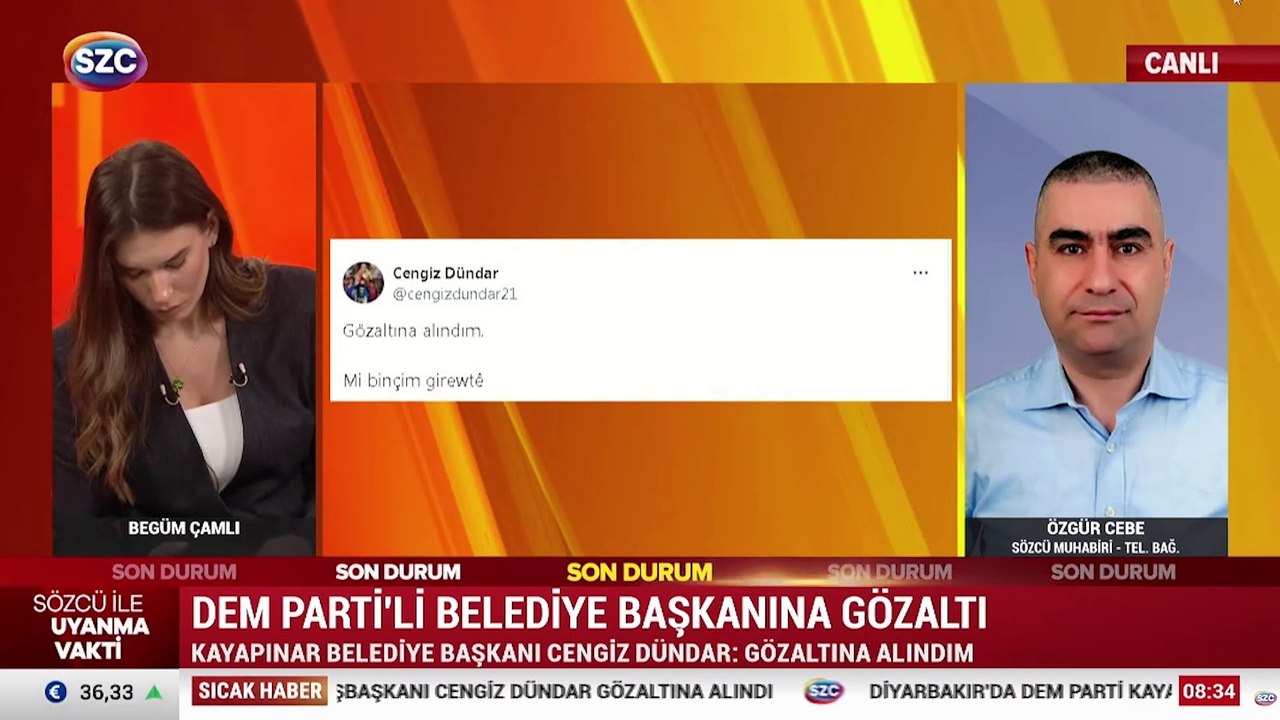 Kayapınar Belediye Eş Başkanı Cengiz Dündar gözaltına alındı