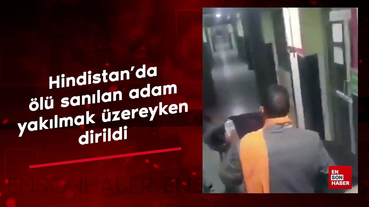Hindistan'da ölü sanılan adam yakılmak üzereyken dirildi