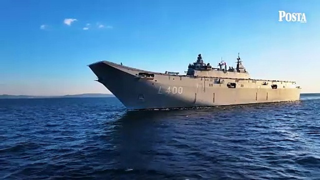 Bayraktar TB3 SİHA, TCG Anadolu'da iniş ve kalkış test uçuşlarını sürdürüyor