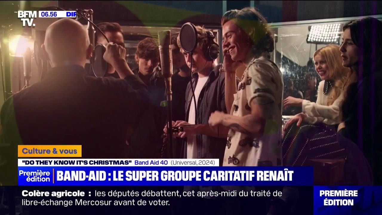 Trois générations de stars reforment le super groupe caritatif, Band-Aid, avec une nouvelle version de la chanson "Do they know it's Christmas"
