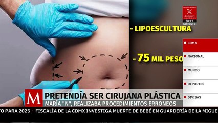 Detienen a María "N", una falsa cirujana que operaba en una plaza comercial de Querétaro