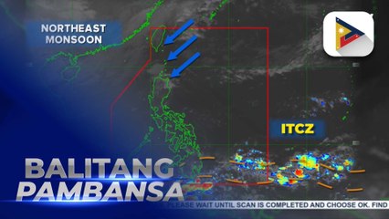 Amihan, nakaaapekto sa Northern Luzon; ITCZ, umiiral pa rin sa Mindanao