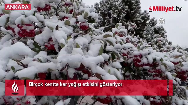 Birçok kentte kar yağışı etkisini gösteriyor