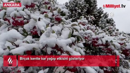 Birçok kentte kar yağışı etkisini gösteriyor