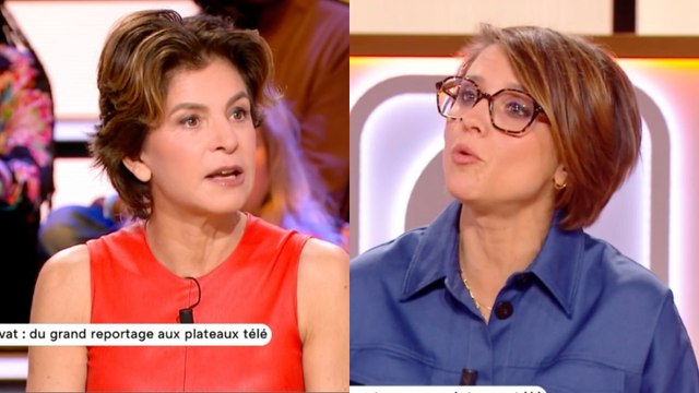 Non mais, euh, Mélanie... : Anne Nivat contrariée par une question sur son mari Jean-Jacques Bourdin sur France 5
