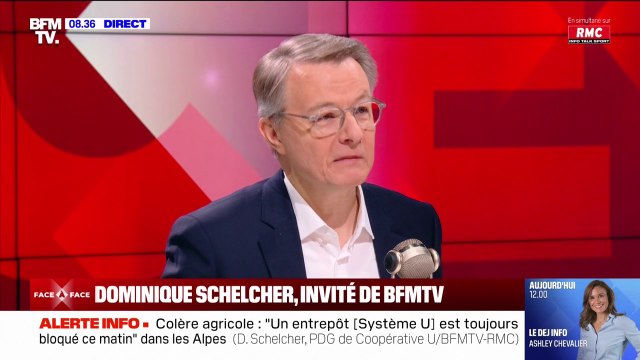 Colère des agriculteurs: La viande brute vendue dans nos boucheries est 100% française , assure Dominique Schelcher