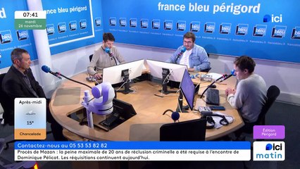 Jean-Philippe Granger, le président de la chambre d'agriculture de la Dordogne est l'invité d'ICI Matin