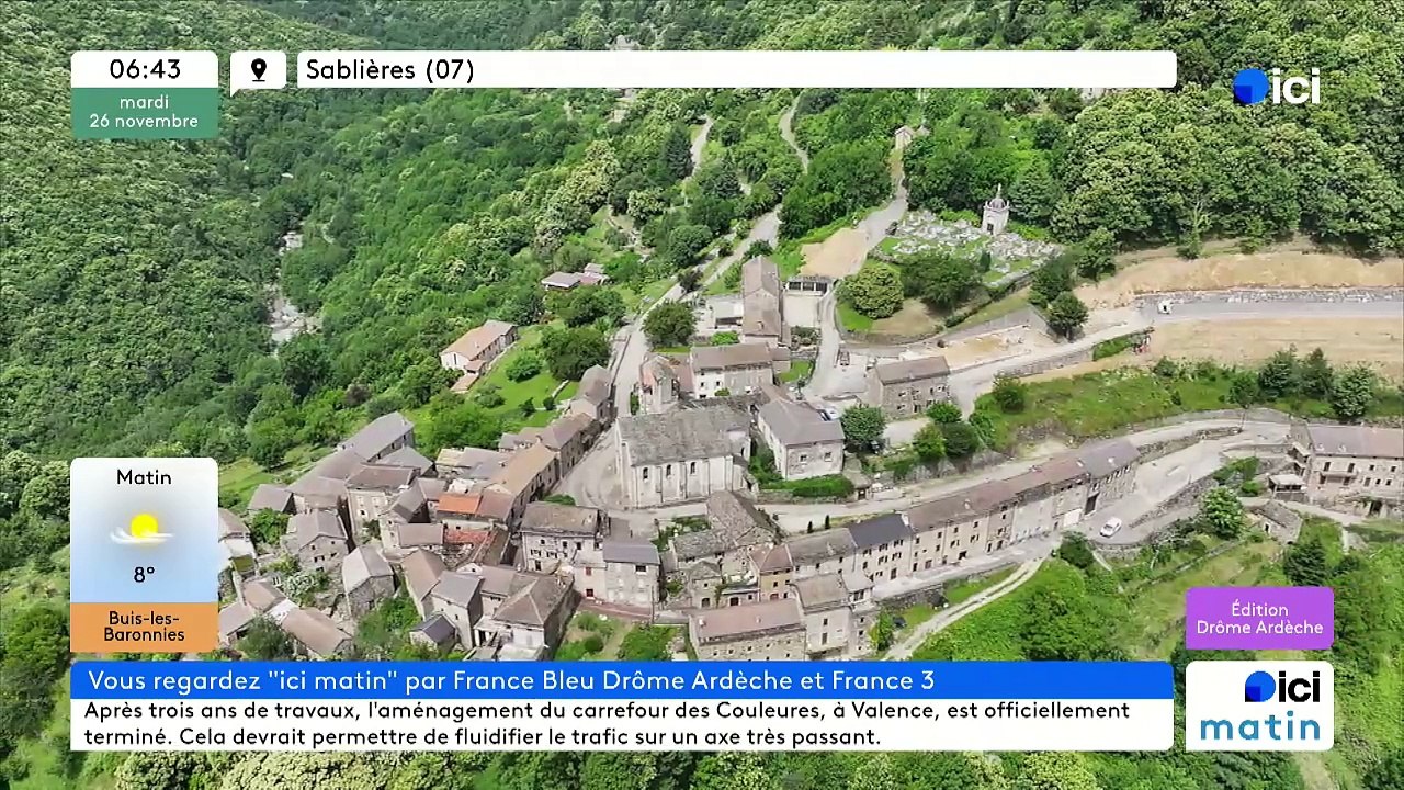 26/11/2024 - ICI Matin France Bleu Drôme Ardèche en vidéo