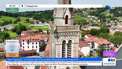 26/11/2024 - ICI Matin France Bleu Pays Basque en vidéo