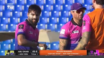 2024 Abu Dhabi T10 I Match 16 Highlights: Team Abu Dhabi vs New York Strikers | Season 8