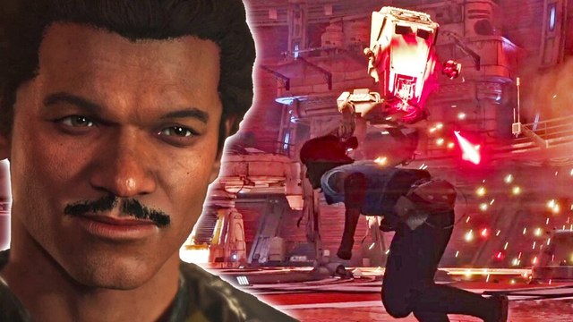 In Star Wars Outlaws: Wild Card treffen wir Lando und bekämpfen einen AT-ST