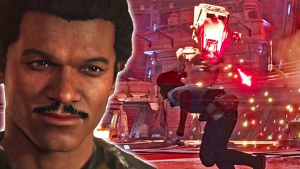 In Star Wars Outlaws: Wild Card treffen wir Lando und bekämpfen einen AT-ST