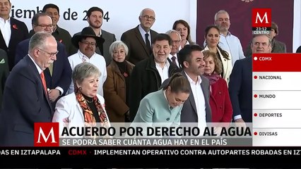 Claudia Sheinbaum firma acuerdo crucial por el agua en la Ciudad de México