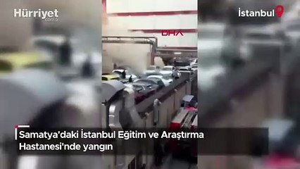 İstanbul Eğitim ve Araştırma Hastanesi'nde yangın