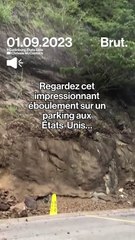 Un éboulement impressionnant sur un parking aux États-Unis