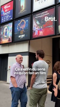À l'avant-première du biopic sur l'Abbé Pierre avec Benjamin Lavernhe