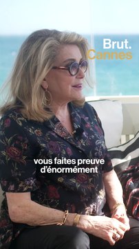 Cannes 2024 : Catherine Deneuve discute avec Augustin Trapenard