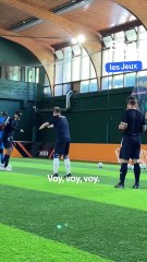 À l'entraînement avec Gaël de l'équipe de France de cécifoot