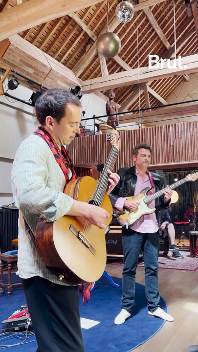 En studio avec -M- et Thibault Cauvin