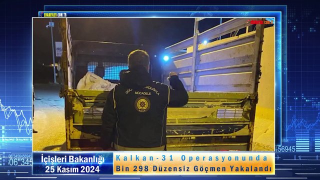 Kalkan-31 Operasyonu İle 43 Göçmen Kaçakçılığı Organizatörü Ve 1.298 Düzensiz Göçmen Yakalandı