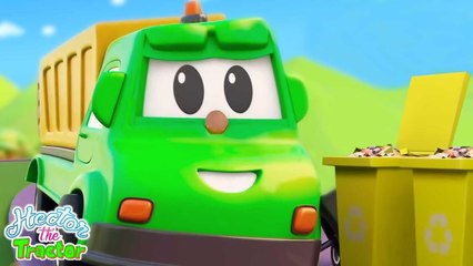Wheels On The Garbage Truck Go Round And Round + More Vehicles Songs for Babies